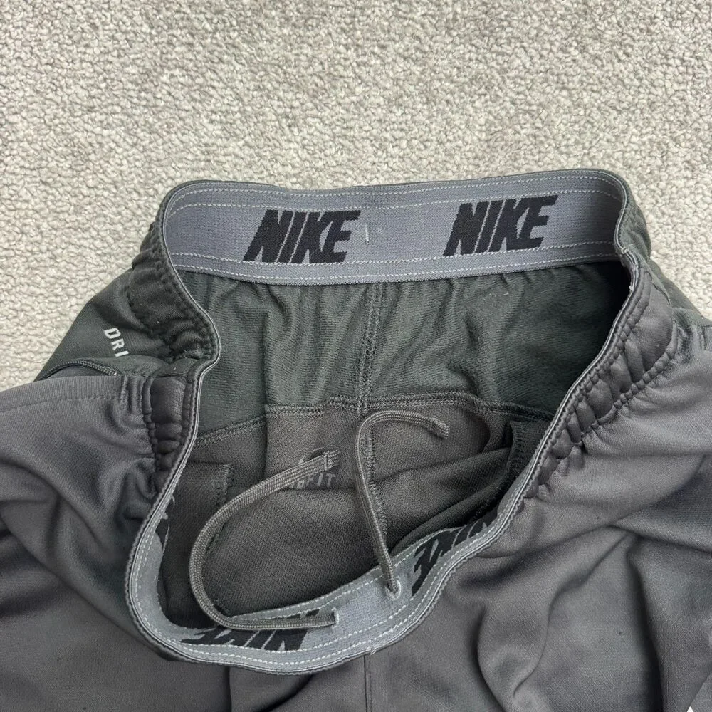 Nike Dri-Fit Squad 14 Sideline Training Track Pants Mens Medium Black Ankle Zip